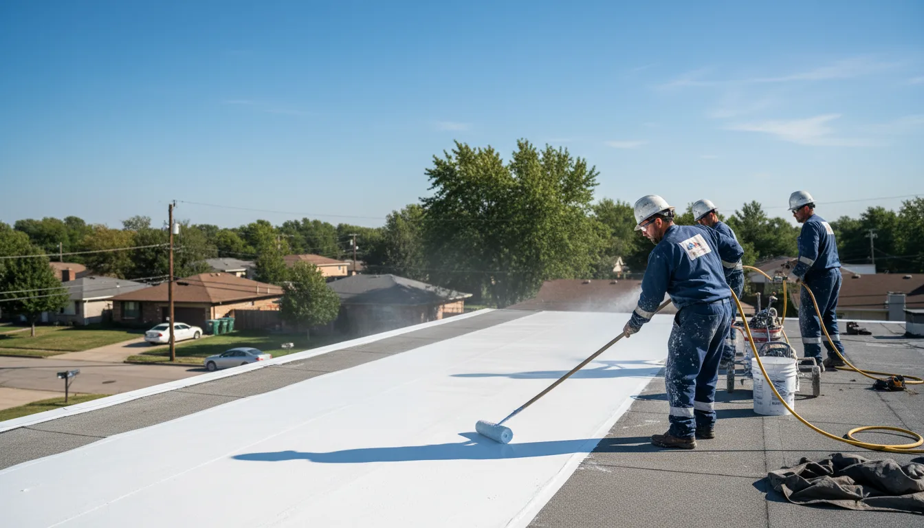 Commercial roof coating in Helmetta, NJ near me